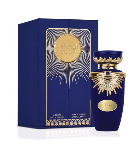 Lattafa Emaan Eau de Parfum – For Women – Oriental Floral & Amber Scent – Long-Lasting Luxury Perfume 100ml