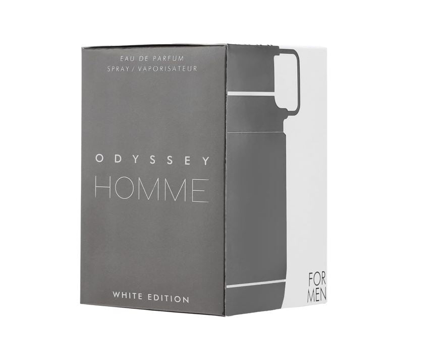 Odyssey Homme – Eau de Parfum 100ml | Fresh, Clean & Modern Masculine Scent | White Edition