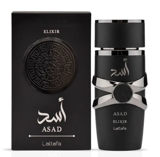 Asad Elixir by Lattafa – 100ml Eau de Parfum – Long Lasting Masculine Fragrance