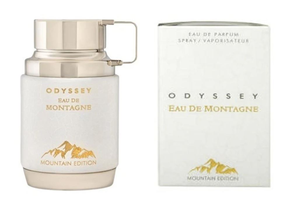 Odyssey Eau de Montagne – Eau de Parfum 100ml | Fresh, Woody & Clean Mountain Scent | Unisex