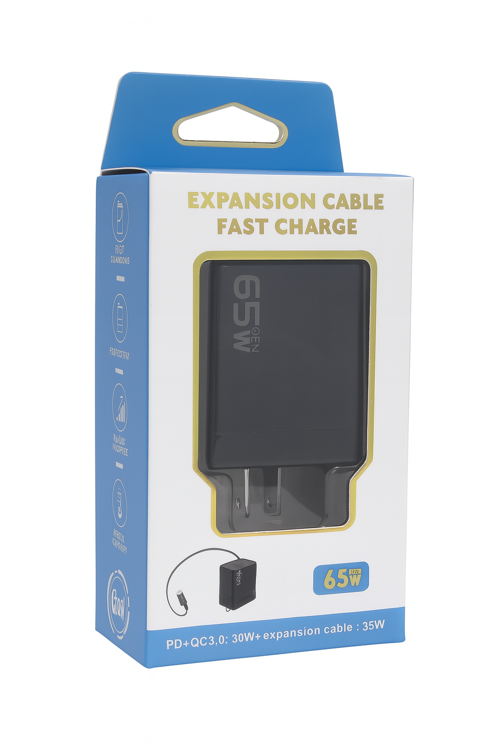 Fast Charge 65W Power Adapter Compatible with iPhone, Samsung & More